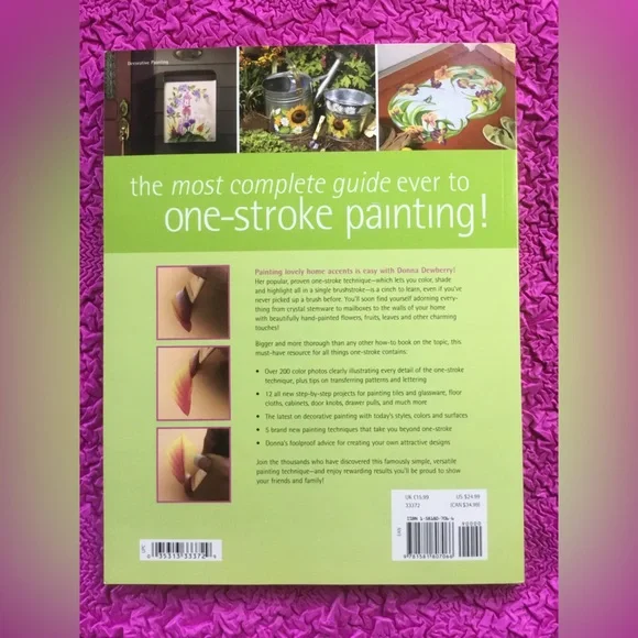 💖See new listing💝Donna Dewberry’s All New book of One Stroke Painting GUC Paperb - Picture 4 of 4